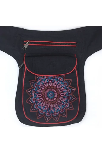 övtáska, mandala, virágos, mintás, pamut, textil, táska, színes, fekete, piros, kék, narancs, kiwi, zöld, lila, barna, kiegészítő, trend. női, egyedi, divat