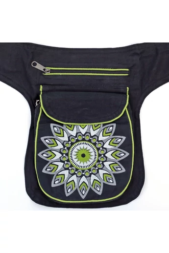 övtáska, mandala, virágos, mintás, pamut, textil, táska, színes, fekete, piros, kék, narancs, kiwi, zöld, lila, kiegészítő, trend. női, egyedi, divat