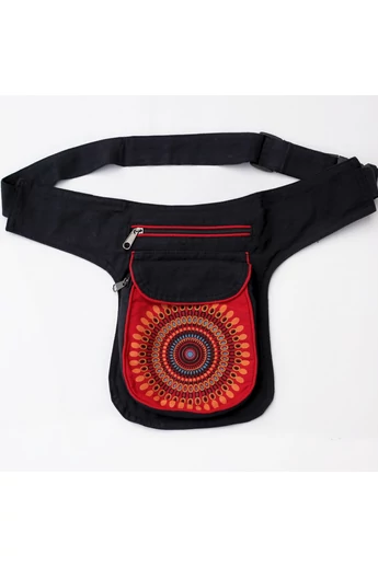 övtáska, mandala, virágos, mintás, pamut, textil, táska, színes, fekete, piros, kék, narancs, kiwi, zöld, lila, kiegészítő, trend. női, egyedi, divat