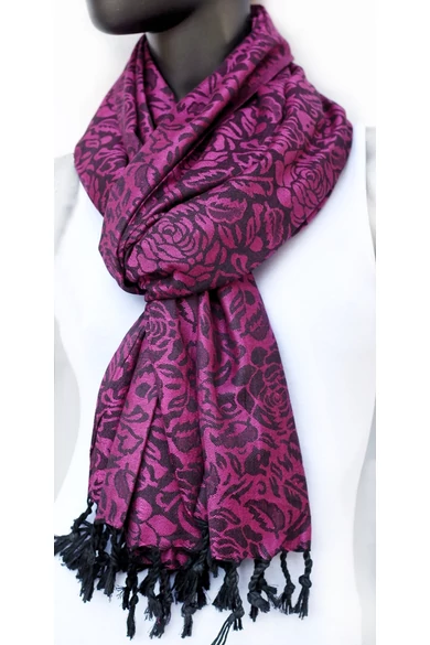 nagy, sálkendő, pashmina, gyapjú, selyem, sál, poncsó, színes, bíbor, lila, fekete, mintás, Nepál