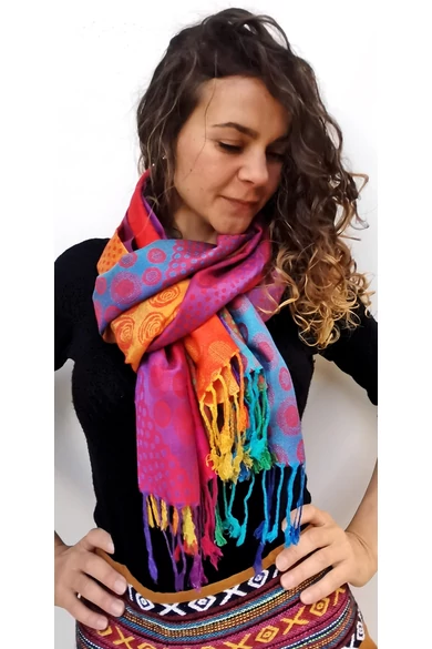 nagy, sálkendő, pashmina, gyapjú, selyem, sál, poncsó, színes, pink, lila, zöld, sárga, barna, kék, narancs, bordó, bézs, piros, mintás, fehér, Nepál