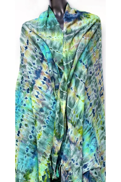 nagy, sarong, kendő, batikolt, viszkóz, színes, narancs, sárga, pink, lila, barna, kék, zöld, pink, bordó, bézs, piros, mintás, India