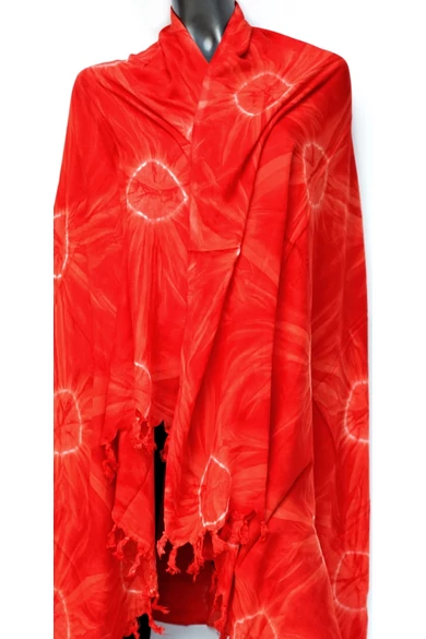 nagy, sarong, kendő, batikolt, viszkóz, színes, narancs, sárga, pink, lila, barna, kék, zöld, pink, bordó, bézs, piros, mintás, India