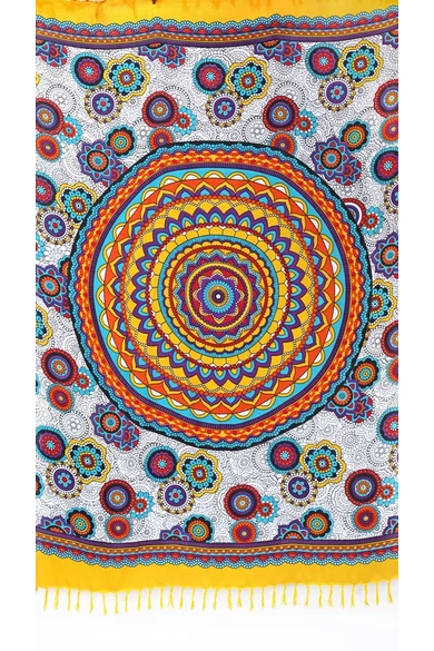 nagy, sarong, kendő, virág, mandala, mintás, viszkóz, színes, narancs, sárga, pink, lila, barna, kék, zöld, pink, bordó, bézs, piros, mintás, India