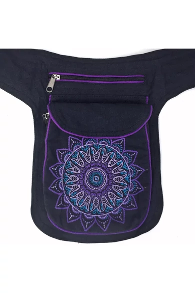 övtáska, mandala, virágos, mintás, pamut, textil, táska, színes, fekete, piros, kék, narancs, kiwi, zöld, lila, barna, kiegészítő, trend. női, egyedi, divat