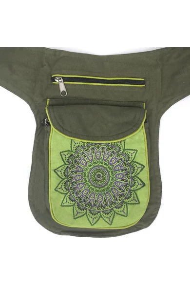 övtáska, mandala, virágos, mintás, pamut, textil, táska, színes, fekete, piros, kék, narancs, kiwi, zöld, lila, barna, kiegészítő, trend. női, egyedi, divat