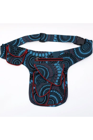 övtáska, mandala, mintás, pamut, textil, táska, színes, barna, piros, zöld, keki, fekete, kék, kiegészítő, trend. női, egyedi, divat