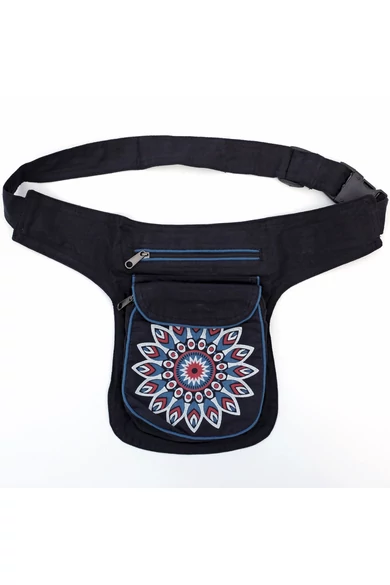 övtáska, mandala, virágos, mintás, pamut, textil, táska, színes, fekete, piros, kék, narancs, kiwi, zöld, lila, kiegészítő, trend. női, egyedi, divat