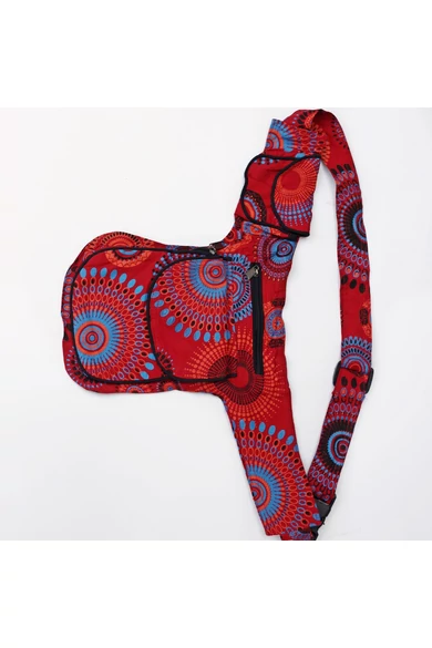 övtáska, mandala, mintás, pamut, textil, táska, színes, barna, piros, zöld, keki, fekete, kék, kiegészítő, trend. női, egyedi, divat