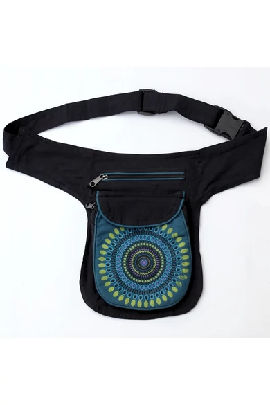 övtáska, mandala, virágos, mintás, pamut, textil, táska, színes, fekete, piros, kék, narancs, kiwi, zöld, lila, kiegészítő, trend. női, egyedi, divat