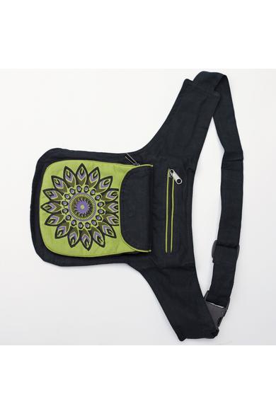 övtáska, mandala, virágos, mintás, pamut, textil, táska, színes, fekete, piros, kék, narancs, kiwi, zöld, lila, kiegészítő, trend. női, egyedi, divat