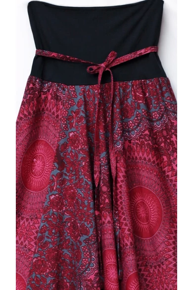 bő, pamut, nadrág, aladdin, hárem, ejtett, ülepű, bordó, türkiz, szürke, színes, mandala, mintás, lezser, női divat, trend, bohém, elegáns, egyedi, különleges, szellős, kényelmes, Nepál