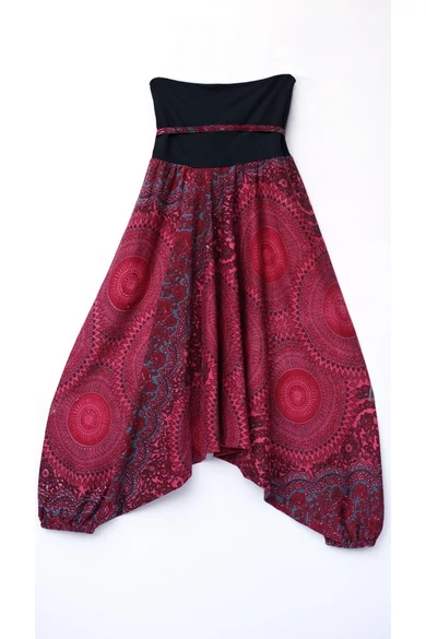 bő, pamut, nadrág, aladdin, hárem, ejtett, ülepű, bordó, türkiz, szürke, színes, mandala, mintás, lezser, női divat, trend, bohém, elegáns, egyedi, különleges, szellős, kényelmes, Nepál