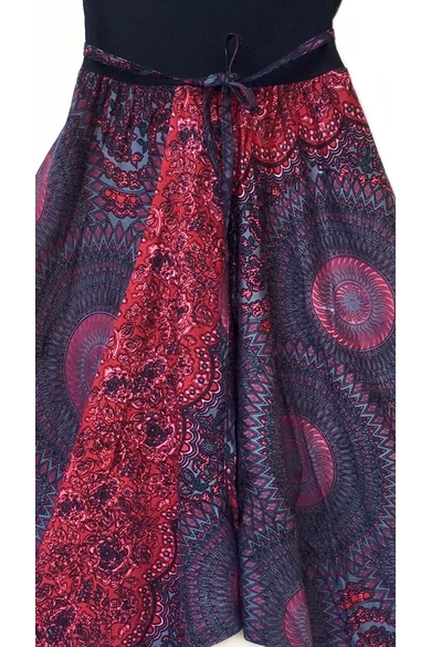 bő, pamut, nadrág, aladdin, hárem, ejtett, ülepű, bordó, türkiz, szürke, színes, mandala, mintás, lezser, női divat, trend, bohém, elegáns, egyedi, különleges, szellős, kényelmes, Nepál