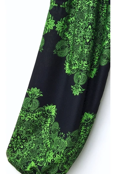 bőszárú, zsebes, jázmin, nadrág, gumis, derekú, fekete, zöld, csipke, mandala, mintás, viszkóz, lezser, női divat, trend, bohém, szellős, kényelmes