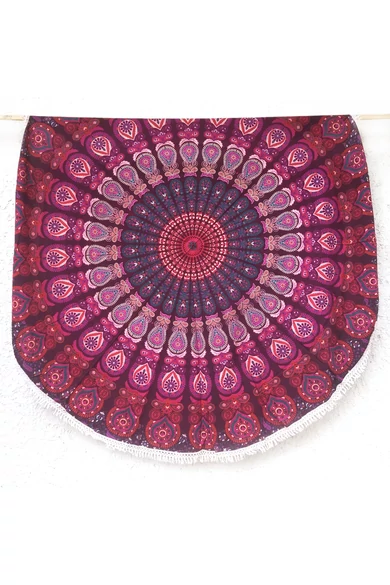 pamut, vászon, lila, narancs, padlizsán, zöld, jógalepedő, strandlepedő, ágytakaró, faltakaró,  asztalterítő, keleti, mandala, mintás, lakástextil, otthon, keleti kultúra, trend